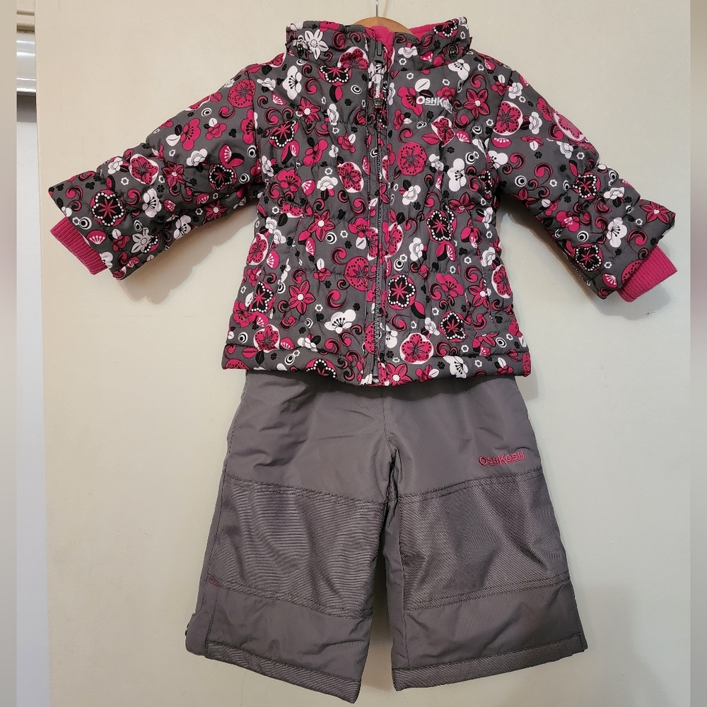 Oshkosh Winter Jacket and Snowpants (Size 12 months)